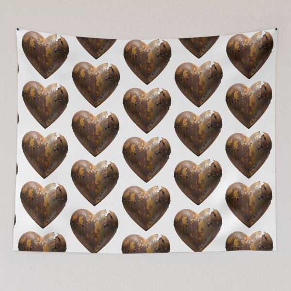 Item preview, Rusted Metal Heart – Grunge Industrial Love Symbol Artwork designed and sold by Marcu Ioachim.