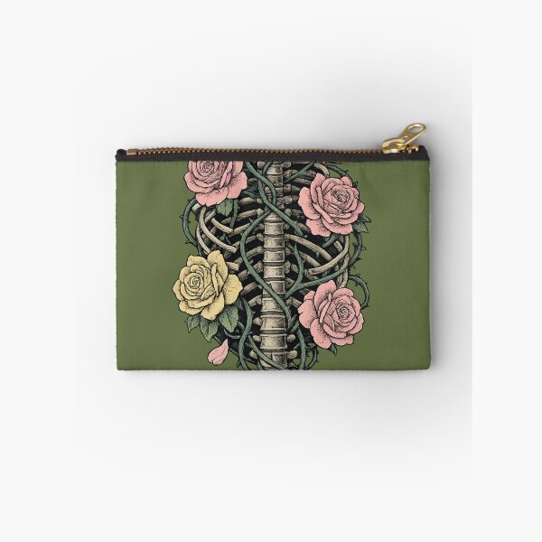 Item preview, Gothic Skeleton Rib Cage Rose Floral Art designed and sold by VibeMax.