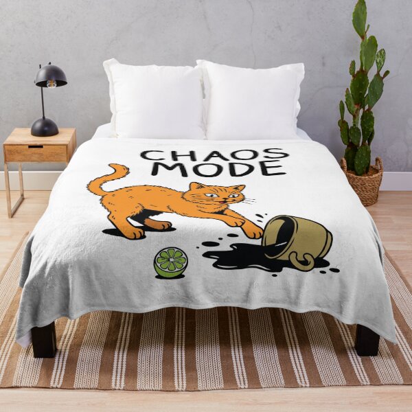 Item preview, Chaos Mode Orange Cat - Funny Sarcastic Cat Spilling Coffee Design designed and sold by OuSfian1.