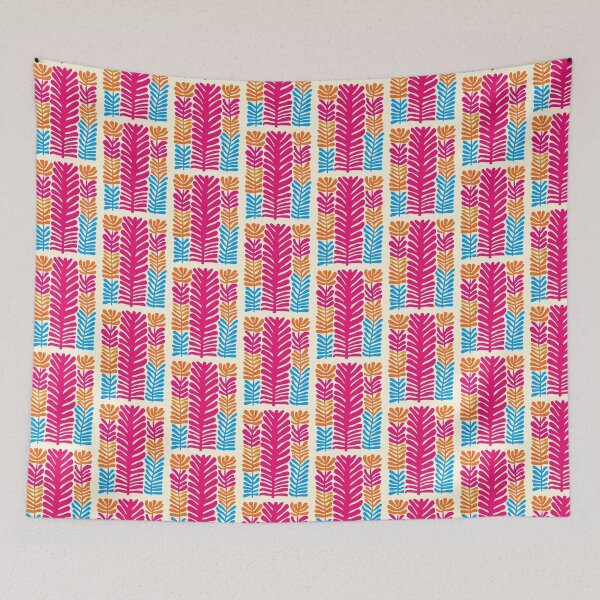 Item preview, Cool Colorful Capacious Folk Floral Abstract Design designed and sold by CharlottePlaceArt.