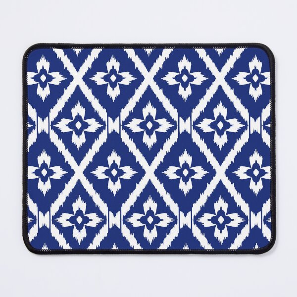 Item preview, Blue Ikat Geometric Diamond Seamless Pattern designed and sold by NM-Beyond.