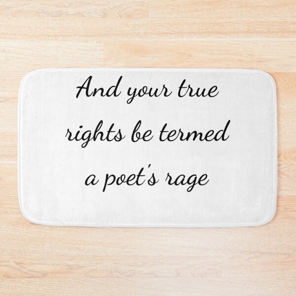 Item preview, "And your true rights be termed a poet's rage" - handwriting black designed and sold by ariksworld.