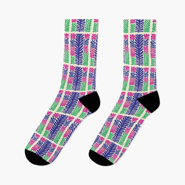 Item preview, Cool Colorful Capacious Folk Floral Abstract Design designed and sold by CharlottePlaceArt.