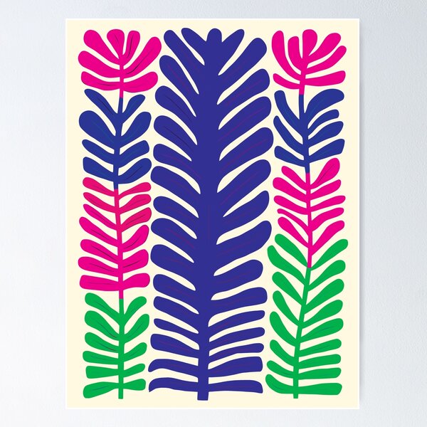 Item preview, Cool Colorful Capacious Folk Floral Abstract Design designed and sold by CharlottePlaceArt.