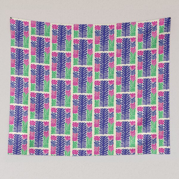 Item preview, Cool Colorful Capacious Folk Floral Abstract Design designed and sold by CharlottePlaceArt.