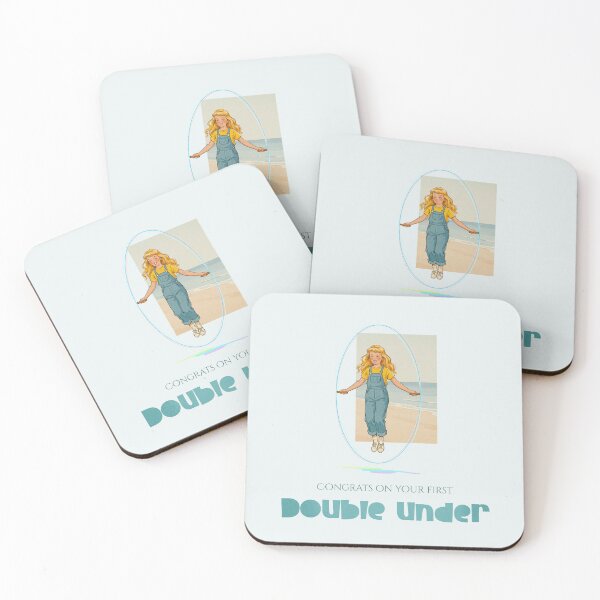 Item preview, First Double-Under Celebration - Retro Jump Rope Art Print designed and sold by Tiny Dose.