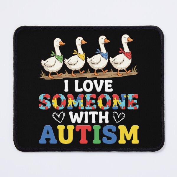 Item preview, I Love Someone With Autism Awareness Walking Geese designed and sold by Start with INGz.