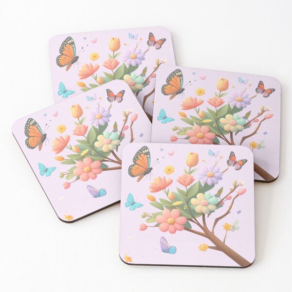 Item preview, Colourful Flowers on the branch designed and sold by Creative Visualize.