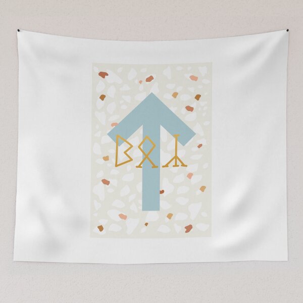 Item preview, Birthday card Boy runic T (Tiwaz) designed and sold by TotalKejas.
