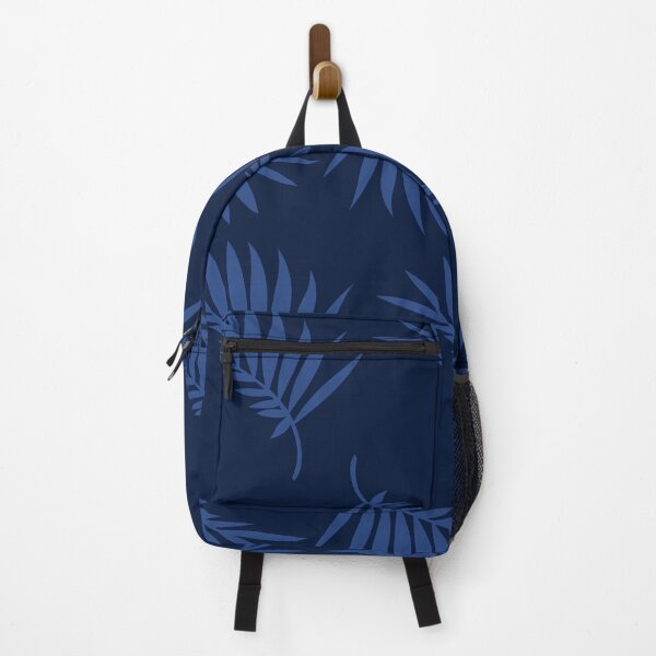 Item preview, Abstract Exotic Foliage Background with Dark Blue Botanical Silhouettes designed and sold by ingapv.