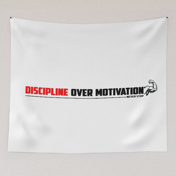 Item preview, Discipline Over Motivation designed and sold by TheFineShirt.