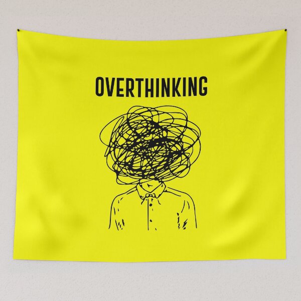 Item preview, Overthinking Introvert – Loud Mind Anxiety Design | Mental Health Awareness Graphic designed and sold by amareshdas008.