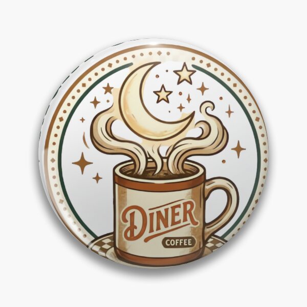 Item preview, Night Shift Squad Vintage Diner Coffee Moon Design designed and sold by urbinet.
