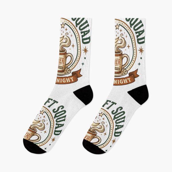 Item preview, Night Shift Squad Vintage Diner Coffee Moon Design designed and sold by urbinet.
