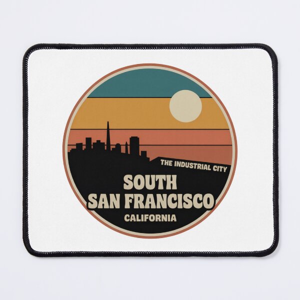 Item preview, San Francisco California: Retro Industrial City Skyline Badge designed and sold by CircinusStore.