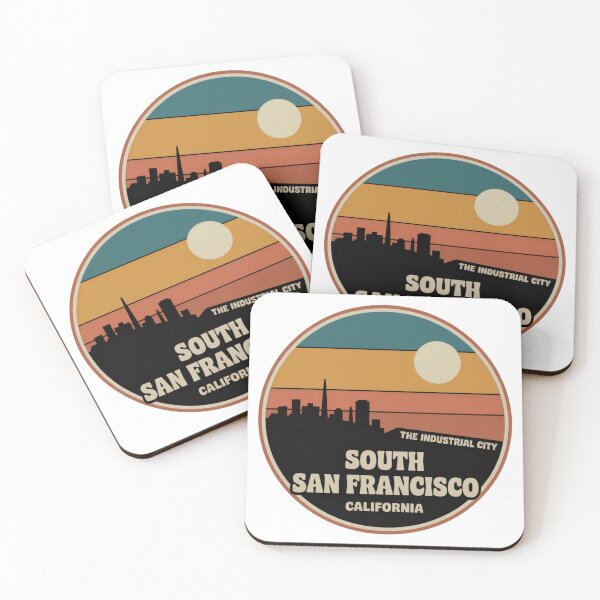 Item preview, San Francisco California: Retro Industrial City Skyline Badge designed and sold by CircinusStore.