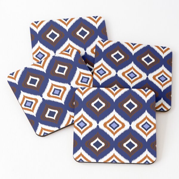 Item preview, Traditional Geometric Diamond Ikat Textile Pattern designed and sold by NM-Beyond.