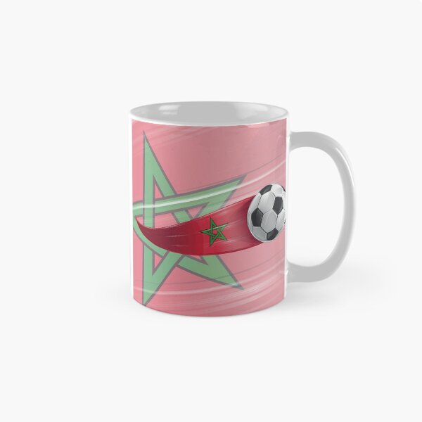 Item preview, Morocco flag with soccer ball with speed effect designed and sold by Doomko.