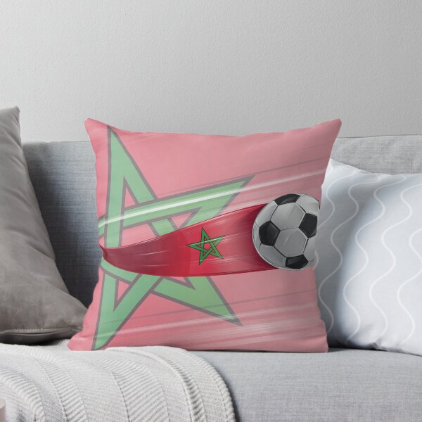 Item preview, Morocco flag with soccer ball with speed effect designed and sold by Doomko.