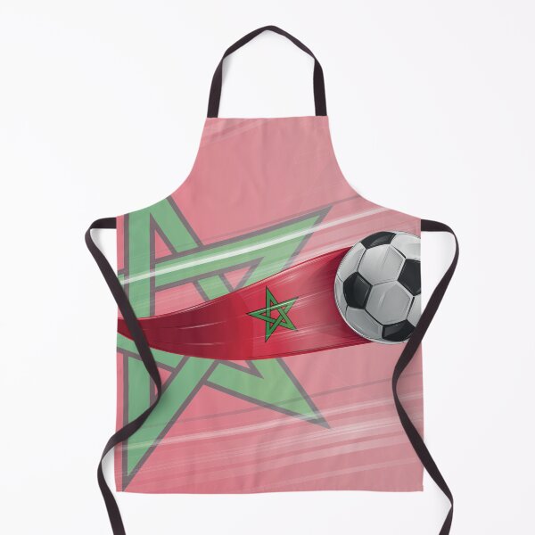 Item preview, Morocco flag with soccer ball with speed effect designed and sold by Doomko.