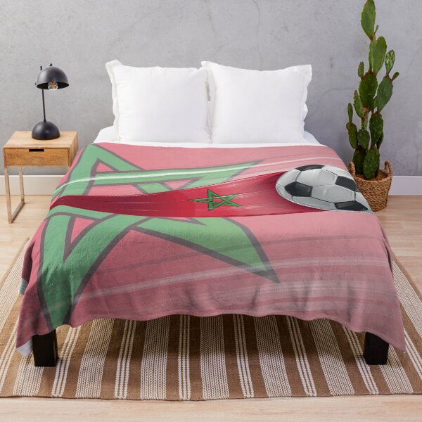 Item preview, Morocco flag with soccer ball with speed effect designed and sold by Doomko.