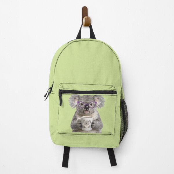 Item preview, Cute Koala with Glasses Drinking Coffee – Funny Animal Lover Design designed and sold by johnnie2749.