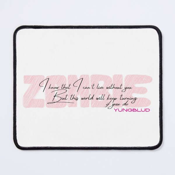 Item preview, YUNGBLUD Zombie Lyrics designed and sold by bruise+blush.