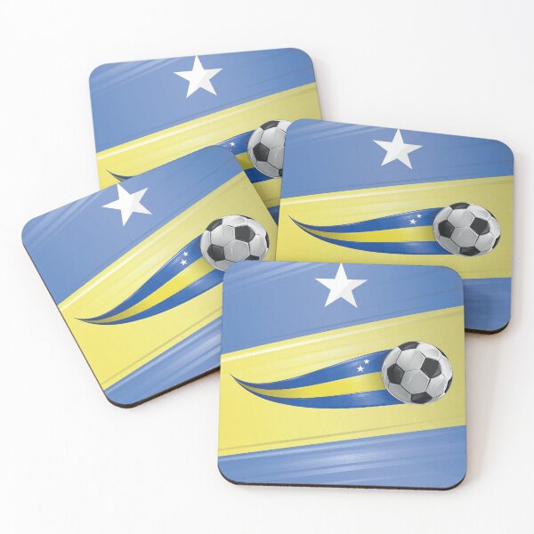 Item preview, Soccer ball with  the curaçao flag, realistic effect designed and sold by Doomko.