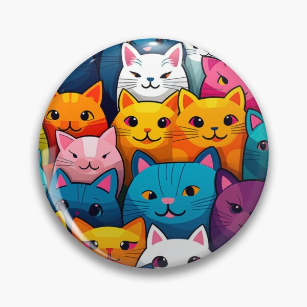 Item preview, rainbow cats designed and sold by Sheilagotthings.