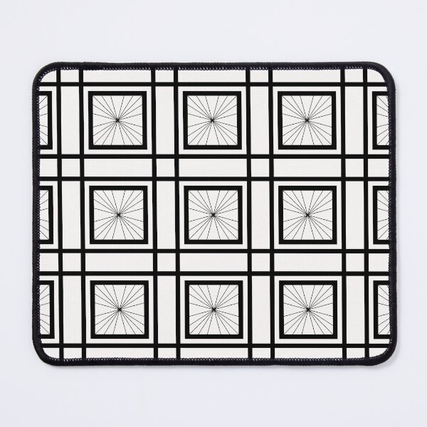 Item preview, Geometric Monochrome Pattern ADG P25.P01.098 designed and sold by Space & Care - Art Deco GeoMetrica.