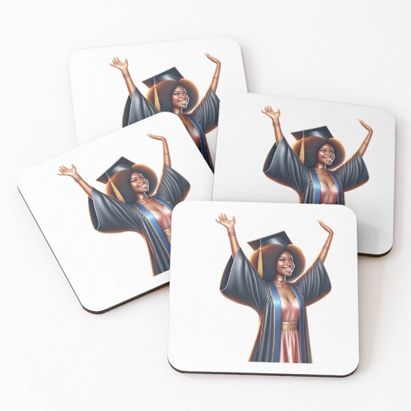 Item preview, Stylish Graduate in Pink Dress and Academic Robe designed and sold by Lulunza.