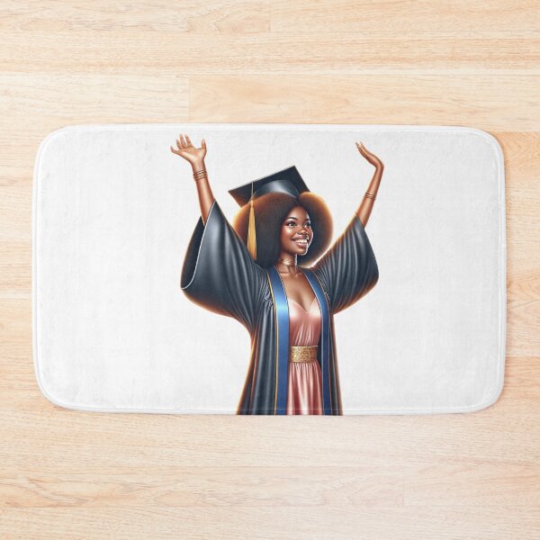 Item preview, Stylish Graduate in Pink Dress and Academic Robe designed and sold by Lulunza.