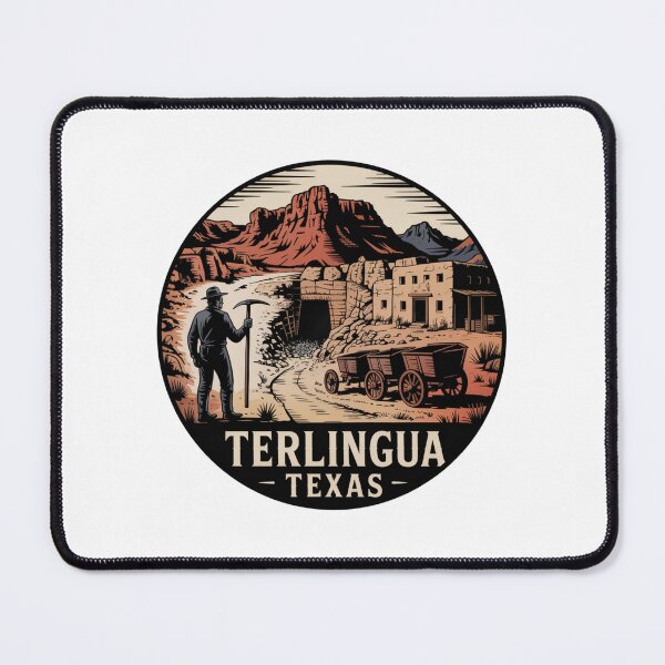 Item preview, Terlingua Texas: Retro Desert Mining Ghost Town Badge designed and sold by CircinusStore.