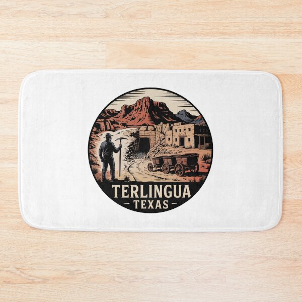Item preview, Terlingua Texas: Retro Desert Mining Ghost Town Badge designed and sold by CircinusStore.