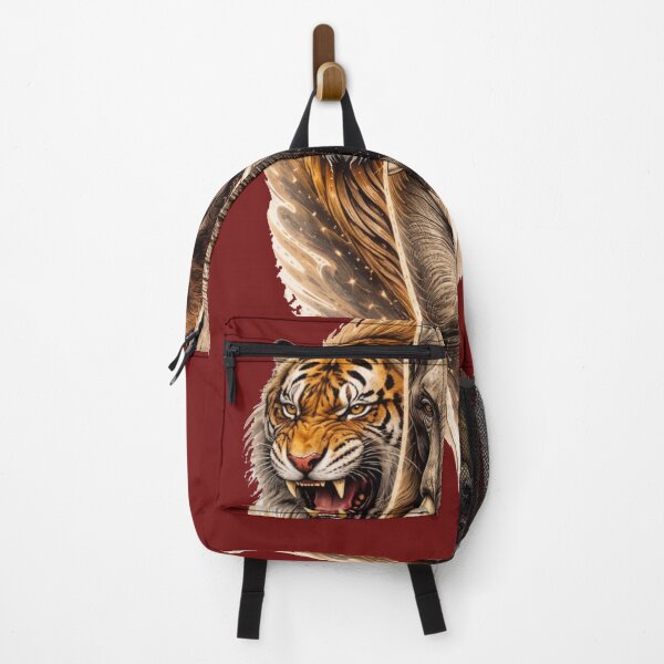 Item preview, Majestic Wild Animals Trio - Tiger Elephant Bear Illustration designed and sold by NeonKawaiiCo.