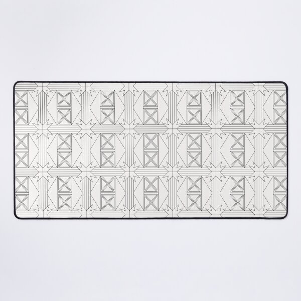 Item preview, Geometric Monochrome Pattern ADG P25.P01.100 designed and sold by Space & Care - Art Deco GeoMetrica.