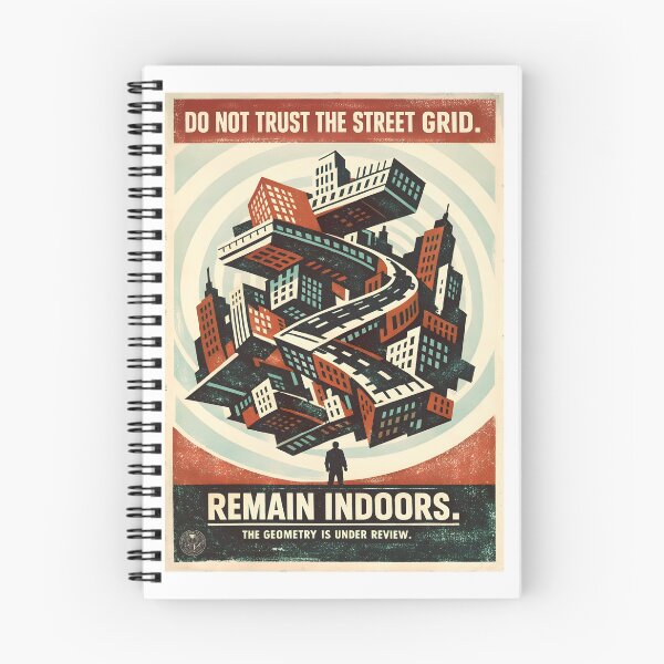 Item preview, Federal Bureau of Control „Street Grids’ poster designed and sold by Deepwood.