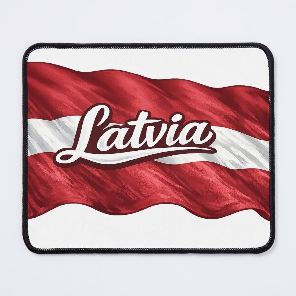 Item preview, Latvia Flag Waving Design – Latvian National Pride Graphic, Baltic Heritage Artwork, Latvia Flag Gift designed and sold by GarnerSupplyCo.