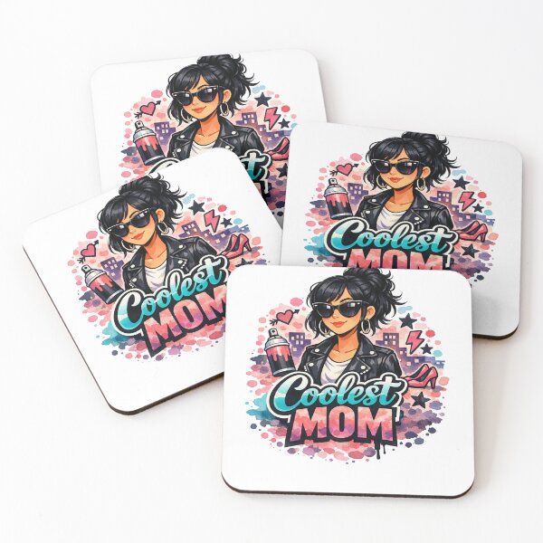 Item preview, Coolest Mom Ever Graffiti Art Fashion Black hair funky Mother designed and sold by VISO-art.