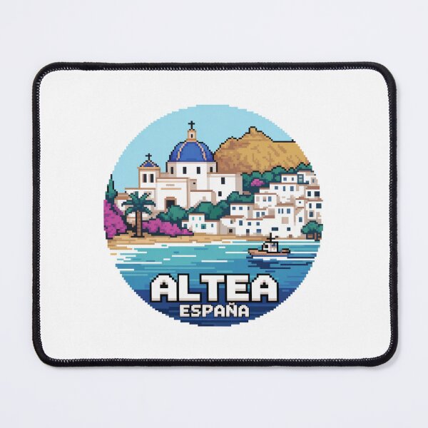 Item preview, Altea España: Pixel Art Coastal Village designed and sold by CircinusStore.