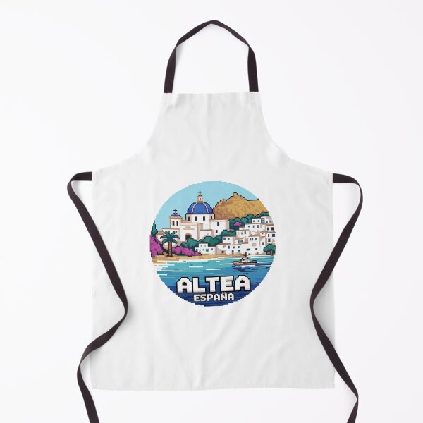 Item preview, Altea España: Pixel Art Coastal Village designed and sold by CircinusStore.