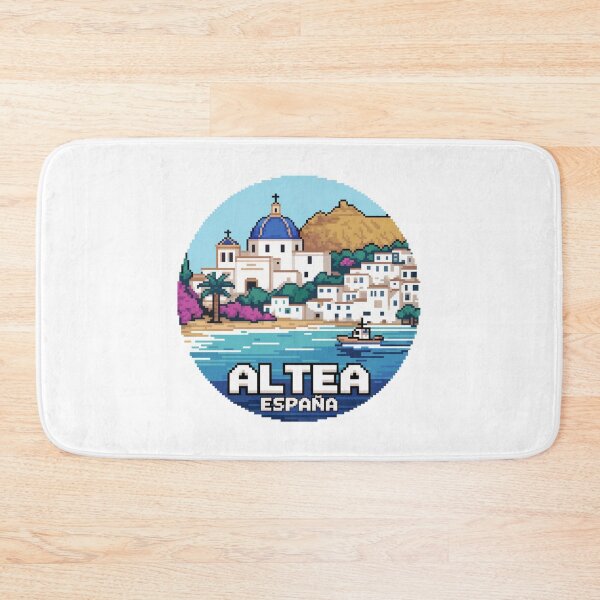 Item preview, Altea España: Pixel Art Coastal Village designed and sold by CircinusStore.