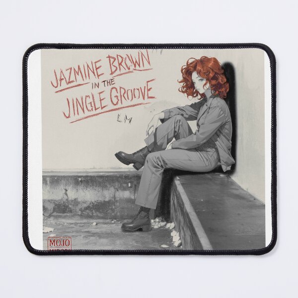 Item preview, IN THE JINGLE GROOVE ( JAZMINE BROWN ) Retro Album Cover Parody Art designed and sold by MOJO-MIDORI.
