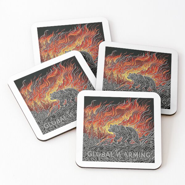 Item preview, Global Warming - Bear in the wildfire designed and sold by Drishya-Designs.