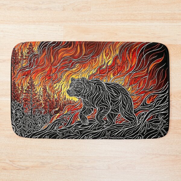 Item preview, Global Warming - Bear in the wildfire designed and sold by Drishya-Designs.