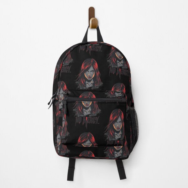 Item preview, No Mercy Red Hair Warrior Girl Edgy Aesthetic designed and sold by Quotable Gear.