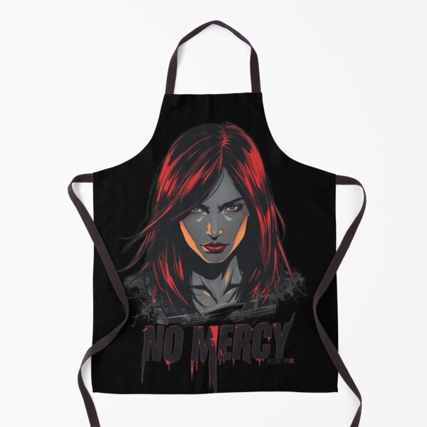 Item preview, No Mercy Red Hair Warrior Girl Edgy Aesthetic designed and sold by Quotable Gear.