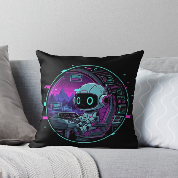 Item preview, Cyber-Lunar Pilot: Cute Robot in Space Cockpit designed and sold by trend-forge.