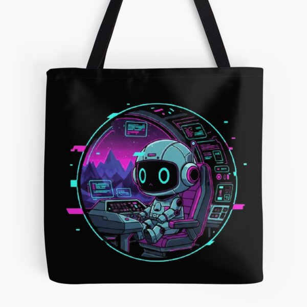 Item preview, Cyber-Lunar Pilot: Cute Robot in Space Cockpit designed and sold by trend-forge.