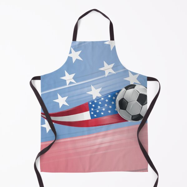 Item preview, United States of America flag with soccer ball with speed effect designed and sold by Doomko.